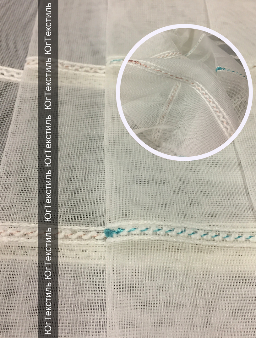 <span style="font-weight: bold;">MILAS - Тюлевая ткань "Сетка однотонная в горизонтальную полоску"</span>